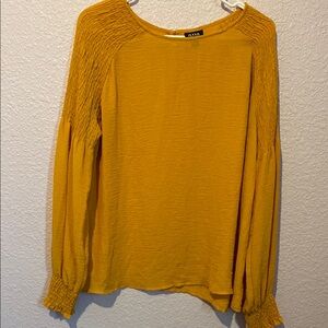 Mustard Yellow Women's Top